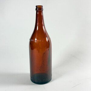 Vintage Amber Bottle Lebanon Valley Brewing CO Quart 32 Oz Registered Embossed